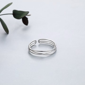 925純銀戒指女時尚個性輕奢小眾精致指環防過敏不掉色手飾