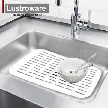 Lustroware 日本岩崎 流理台水槽墊 白/綠【領券滿額再折千7/31止】