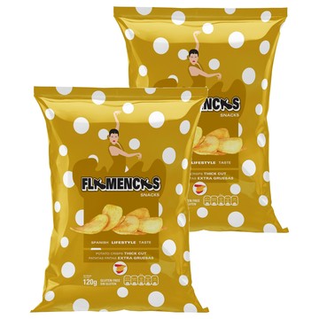 FLAMENCAS SNACKS 厚切洋芋片原味  120g  2包