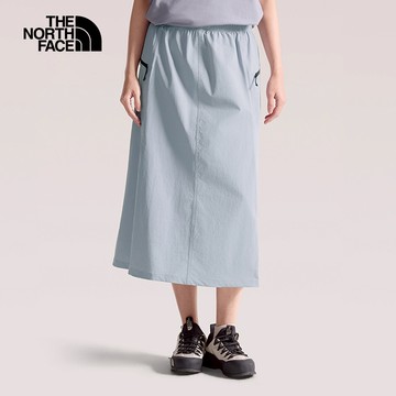 女款灰色DWR防潑水兩側口袋長裙｜8DGTFM2