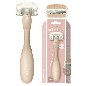 【日本平輸】 貝印 miness 5刀刃身體除毛刀 GA0130