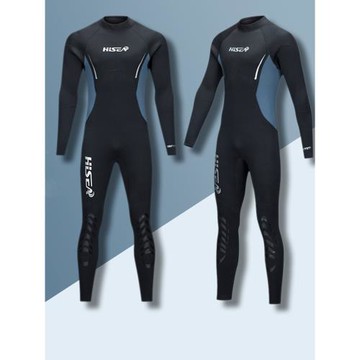 5mm連體長袖連體潛水服專業加厚防寒服保暖潛水衣深潛套裝防曬男