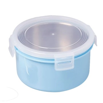 HIKARI 日光生活 隔熱保鮮便當盒 920c.c. 內碗304不鏽鋼  藍色  1個