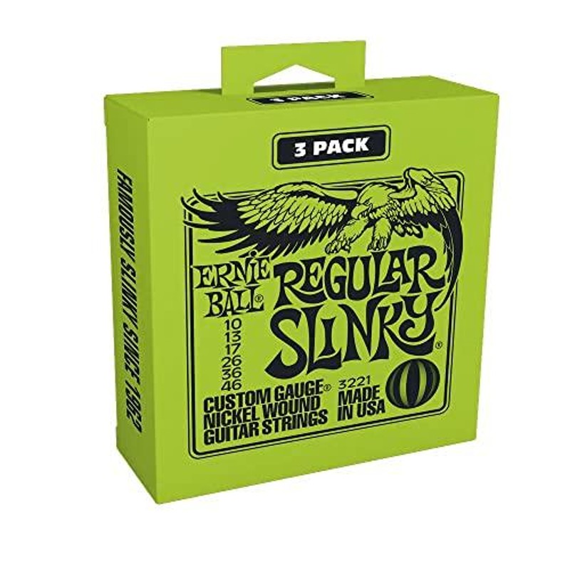 正規品】 ERNIE BALL 3221 エレキギター弦 (10-46) REGULAR SLINKY