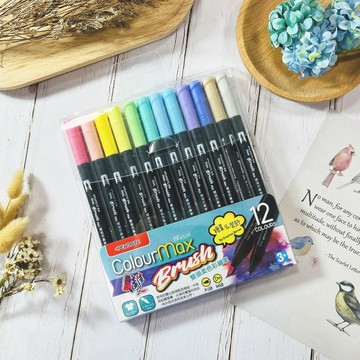 Penrote 筆樂 PE4596 雙頭柔色彩繪筆 (10色組)【APP滿額下單10%點數(單一帳號最高5000點)】1/31止