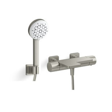 Parallel 恆溫掛牆式浴缸花灑龍頭 (羅曼銀)