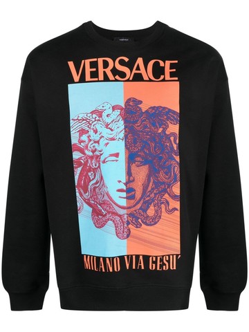 Versace `Medusa` Print Sweatshirt