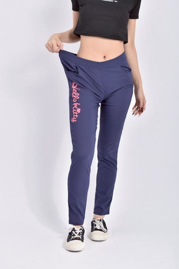 加購優惠(2XL) sanriohello kitty印花藍色長褲