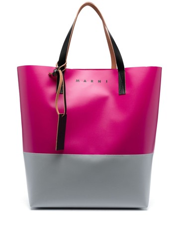 Marni - Tribeca colour-block tote bag - men - Polyester/Calf Leather/Polyurethane - One Size - Pink