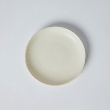 許家陶器品KOGA │ 陶質圓形小盤-2入組 鶯白