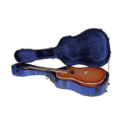 Crossrock CRF1020DNVBL Fiberglass Acoustic Guitar Case Hardshell- Backpack Style Dreadnought in Navy Blue 並行輸入品