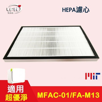 HEPA濾心+活性碳濾網濾網  適用 3m 淨呼吸 超優淨 FA-M13 M13-ORF MFAC-01F空氣清淨機【全店8折 現貨 免運】