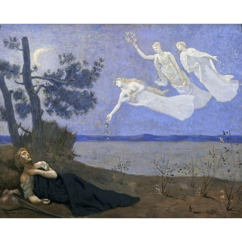 油絵 Pierre Puvis de Chavannes_夢 MA2344-