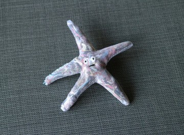 七彩海星髮夾