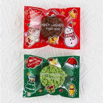 聖誕節餅乾袋 封口袋 7×10 7×12 9×11.5cm 紅底雪人 綠底聖誕樹 糖果袋 熱封袋 機封袋 烘焙包裝