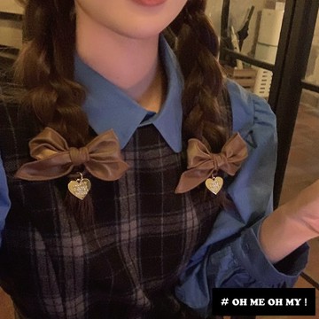 現貨N/美拉德髮圈/辣妹皮革髮圈/綁頭髮橡皮筋/皮革蝴蝶結髮圈/造型皮筋/皮革質感/黑色髮圈/蝴蝶結髮束