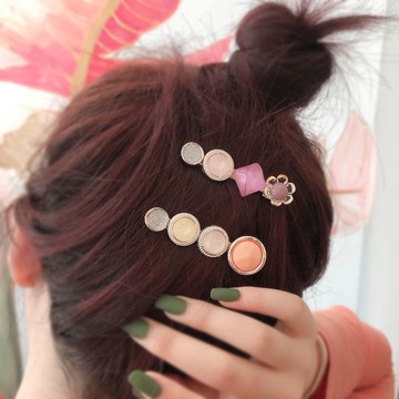 發卡網紅年新款韓式時尚發夾簡約邊夾少女氣質頂夾后腦勺飾品