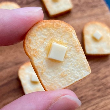 早晨溫暖奶油吐司 迷你模型