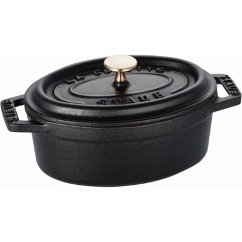 STAUB/ストウブ ココット オーバル 11cm 各色 ブラック 鍋・フライパン