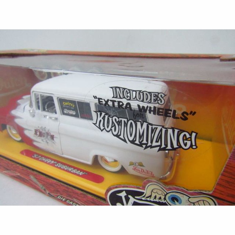 Jada Toys ローラーズ　57シェビー　短期値下げ Jada Toys VonDutch GARAGE '57 CHEVY SUBURBAN 1/24スケール