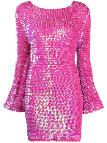 Retrofete - Tara sequin mini dress - women - Viscose - M/L - Pink
