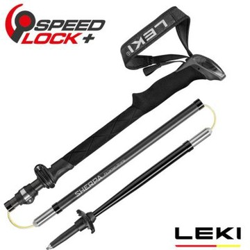 【LEKI】Sherpa FX Carbon Strong 長泡棉握把鋁合金+碳纖維快速扣折疊登山杖(120-140cm/單支販售)/ 65629801