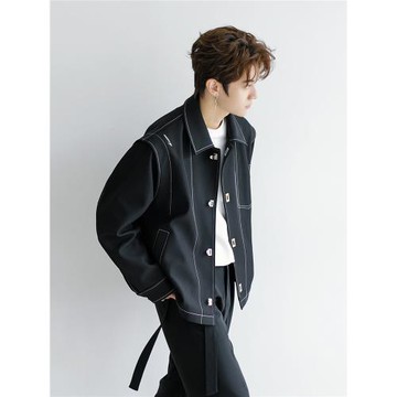 CHICERRO西西里男裝春季新款高級感痞帥潮牌明線男士休閑夾克外套