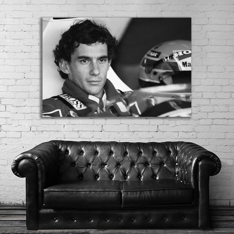 Ayrton Senna アイルトン・セナ 特大 ポスター 約150x100cm 海外 F1