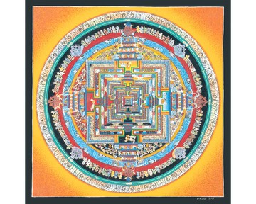 時輪金剛曼陀羅唐卡 — 以神聖藝術展現時間的流轉