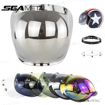 🔥台灣現貨🔥SEAMETAL 三扣式安全帽鏡片 安全帽鏡片 三扣式鏡片 安全帽 抗UV 長鏡片 安全帽鏡片三扣 防水鏡片