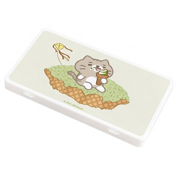 【柴語錄】口罩隨身收納盒-甜點系列 抹茶派皮太子 （18.4x10.4x1.5cm） _廠商直送