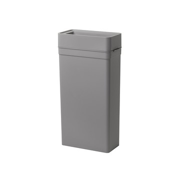 【日本like-it】日製窄型開放式落地垃圾桶-25L-多色可選-灰