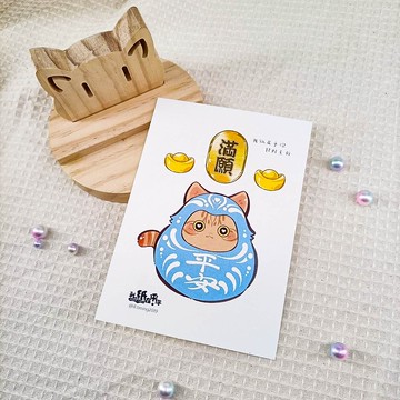 ME183-n01_我紙在乎你百喵萌(招財系列)明信片_postcard