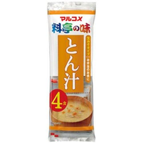 マルコメ 生みそ汁 料亭の味 とん汁 即席味噌汁 4食×12袋