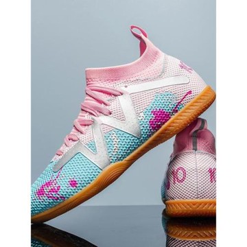 2026新款高幫足球鞋男女兒童學生訓練鞋室內水泥地平底牛筋比賽鞋