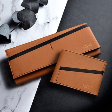 【情人 專屬刻字禮盒】長夾+短夾=就愛跟你配一對