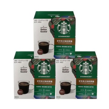 NESCAFE Dolce Gusto  星巴克家常美式咖啡膠囊12顆x3盒