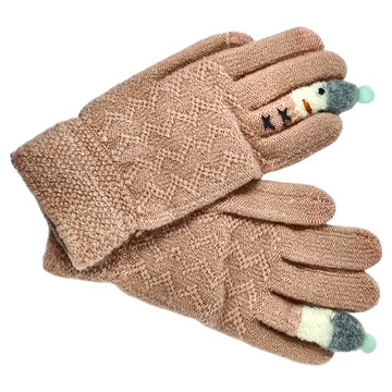 雪人手套(2入) 陽離子面料  23.5 x 9cm  粉色