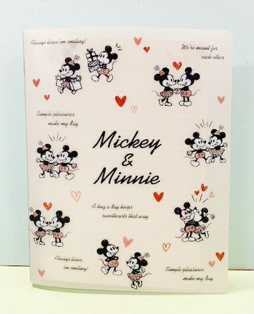 【震撼精品百貨】Micky Mouse 米奇/米妮  26孔活頁夾米奇米妮滿版#07606 震撼日式精品百貨