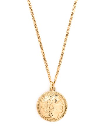 Emanuele Bicocchi - Ceasar coin pendant - unisex - 24kt Gold-Plated Sterling Silver - One Size