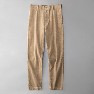 燈芯絨西褲男大碼直筒寬松闊腿商務休閑長褲純色復古免燙條絨褲子