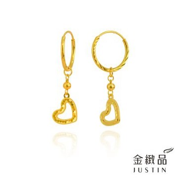 金緻品 黃金垂吊耳環 蜜語戀歌 0.53 5G工藝