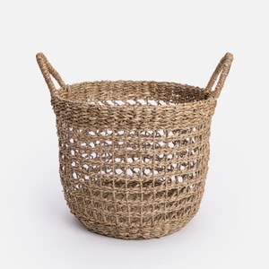 艾禮思手工編織海草收納籃M 網狀