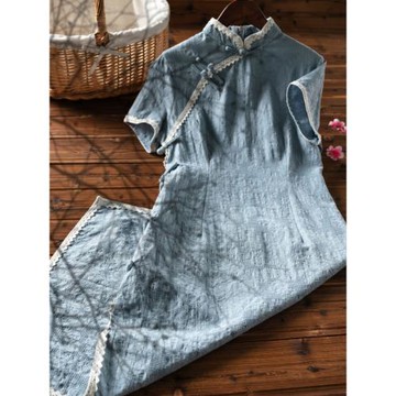 旗袍改良版蝕骨年輕款中國風連衣裙日常復古老上海少女長款氣質女