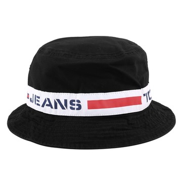 TOMMY HILFIGER- TOMMY JEANS 棉質漁夫帽(素面黑)S~M