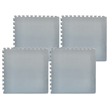 TWO BOO 二寶地墊 超厚細皮紋地墊 Set 4片  60 x 60cm 厚 2.5cm  灰色