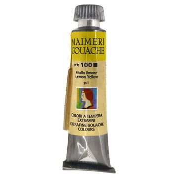 MaIMeRI 美利 GOUACHE 不透明水彩 MA-2002100 100 檸檬黃 LEMON YELLOW  20ml  1色