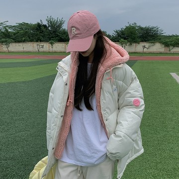 外套女 秋冬外套 保暖外套 女生外套奶呼呼棉服女2024年新款冬季加厚麪包服韓系溫柔風假兩件棉衣外套927