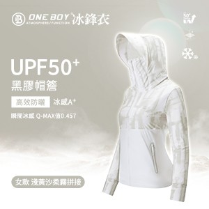 UPF50+防曬冰感A+級透氣機能黑膠帽簷冰鋒衣