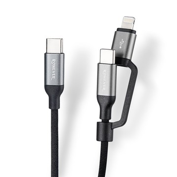 RONEVER VPC171 TYPE-C 鋁合金二合一充電線(C+IOS)